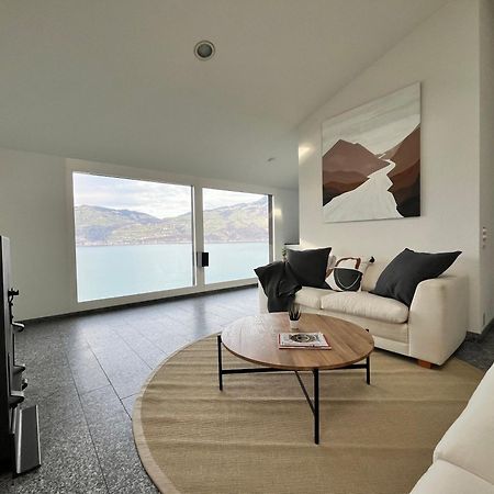 Wohnung Mit Grossartiger Seesicht Und Balkon Spiez Ngoại thất bức ảnh